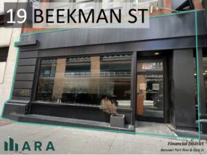 Prime 4,000 SF Retail Space in FiDi—Steps from Pace, Huge Signage, Subway Access