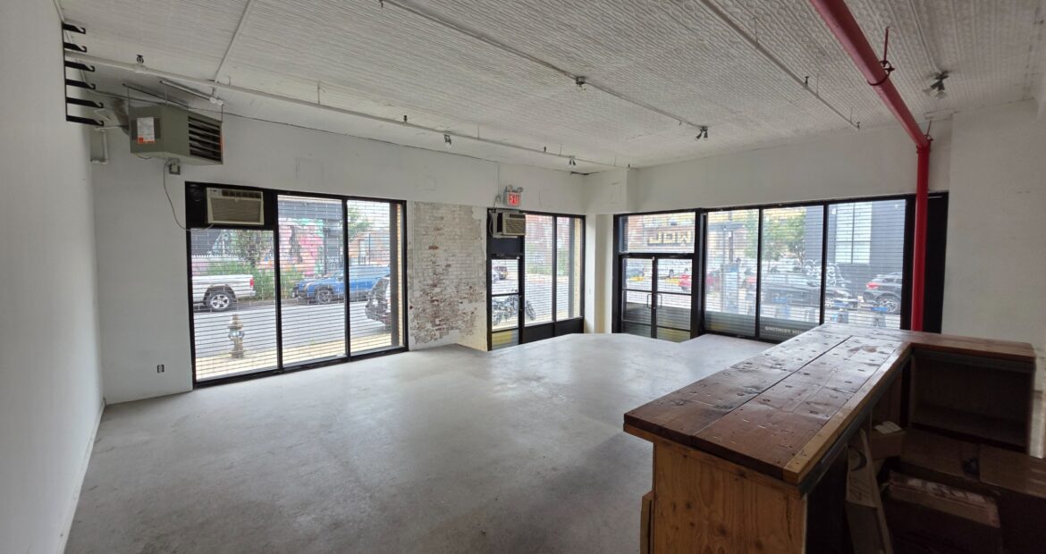 Prime 1,500 Sq Ft Storefront for Lease in Trendy Bushwick – Exclusive Opportunity!