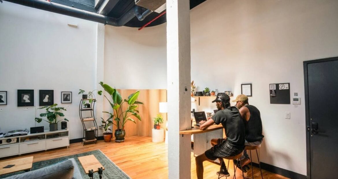 Expansive Industrial Loft Office in Trendy East Williamsburg – 1,100 Sq Ft, Customizable
