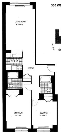 Amazing 2 bed on West 43rd Street in Hell’s Kitchen
