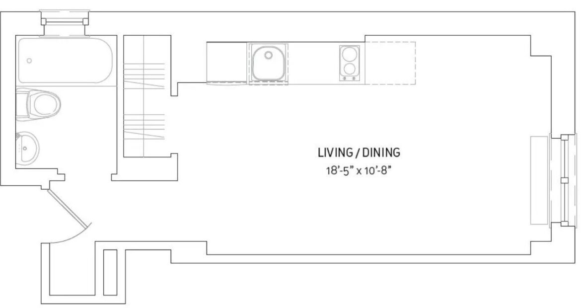 Amazing open layout on West 91st Street in Upper West Side