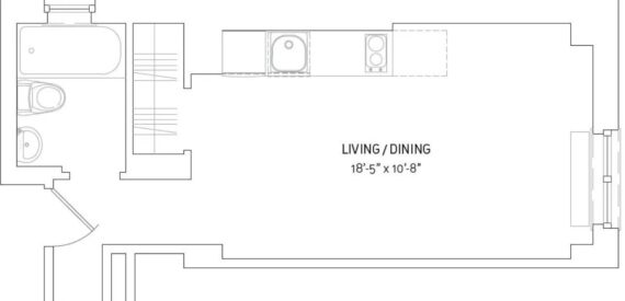 Amazing open layout on West 91st Street in Upper West Side