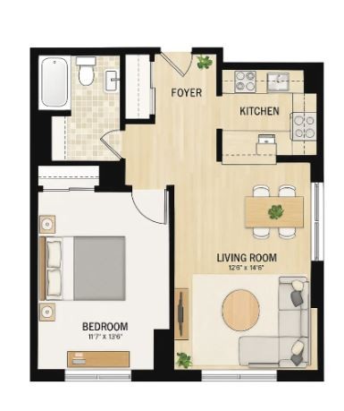 Amazing 1 bed on West 43rd Street in Hell’s Kitchen