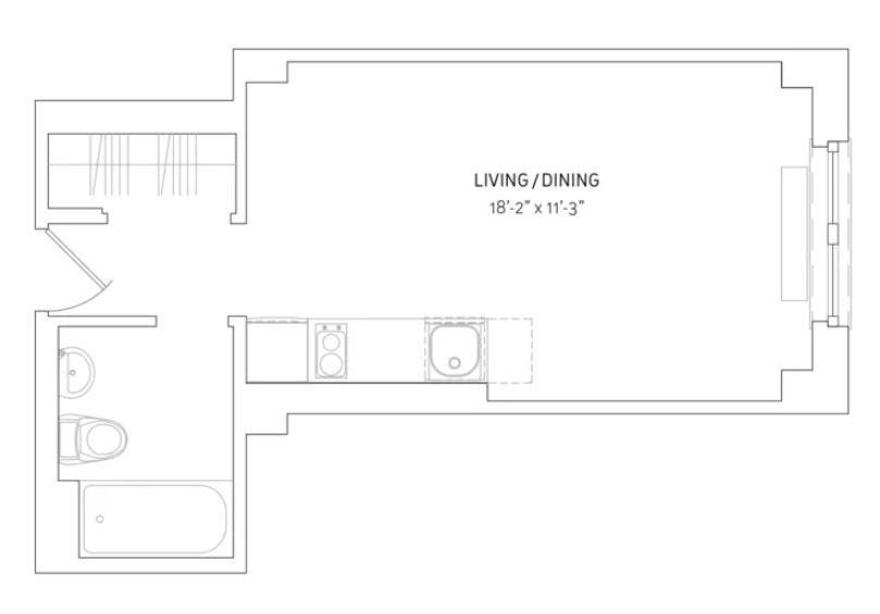 Amazing open layout on West 91st Street in Upper West Side