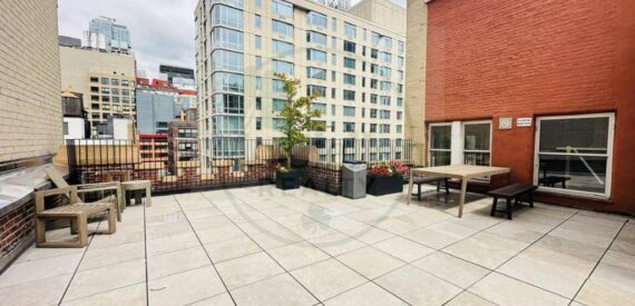 Modern Midtown Office: High Ceilings, Private Room, Roof Deck, 24/7 Access