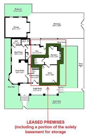 Corner duplex Office Space for Rent