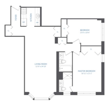 Amazing 2 bed on West 90th Street in Upper West Side