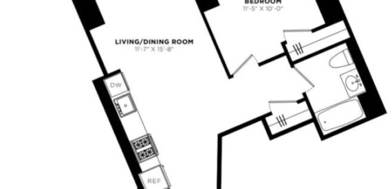 Amazing 1 bed on West 57th Street in Hell’s Kitchen