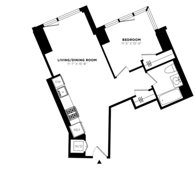 Amazing 1 bed on West 57th Street in Hell’s Kitchen