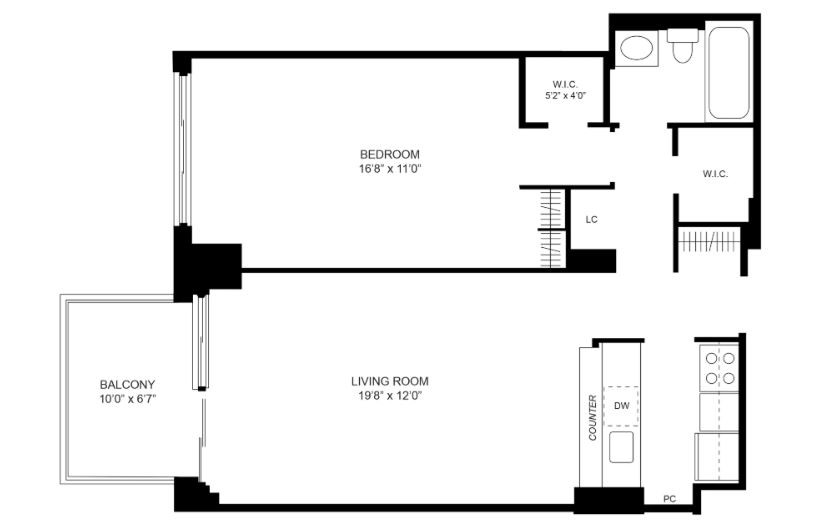 Amazing 1 bed on West End Avenue in Upper West Side