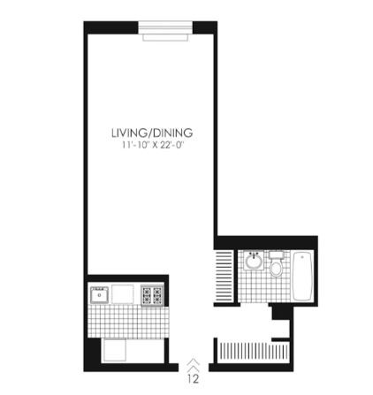Amazing open layout on Horatio Street in West Village
