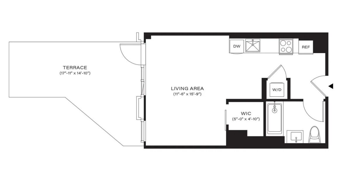 New Luxury Studio W/Terrace