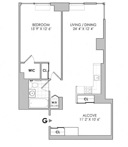 Amazing 1 bed on West 42nd Street in Hell’s Kitchen