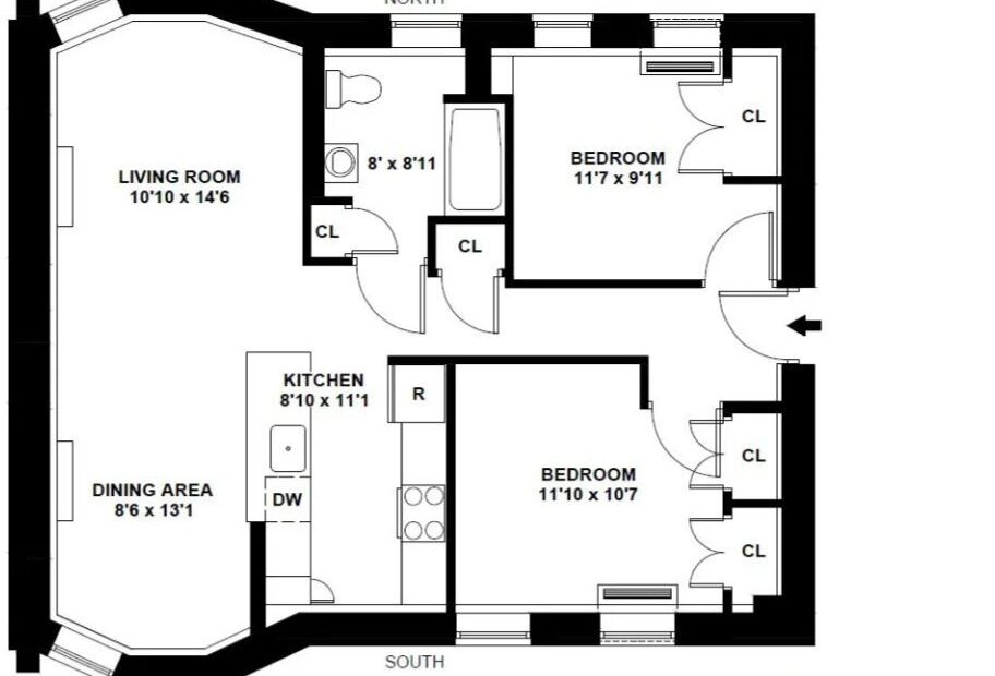 Amazing 2 bed on Manhattan Avenue in South Harlem