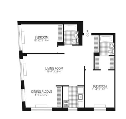 Amazing 2 bed on Jane Street in West Village