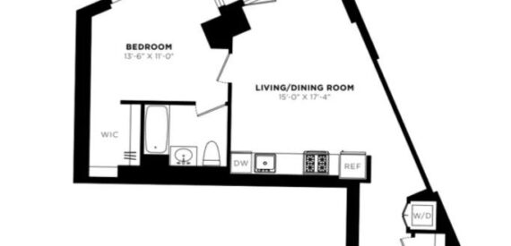 Amazing 1 bed on West 57th Street in Hell’s Kitchen
