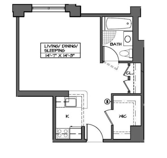 Amazing open layout on Manhattan Avenue in South Harlem