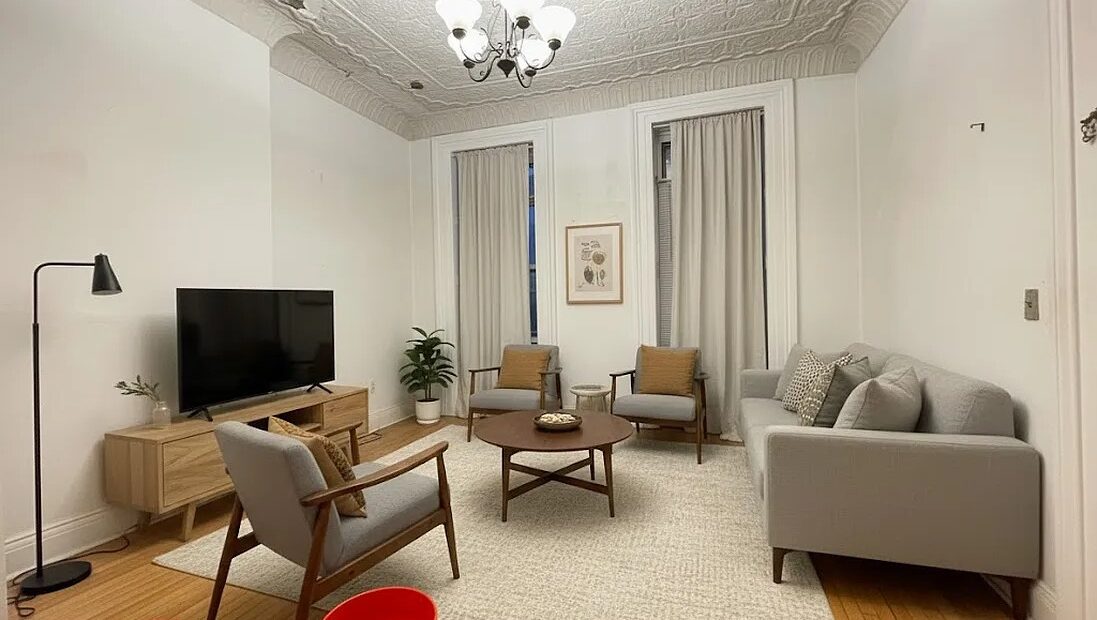 High Ceiling 2 bedrooms no fee