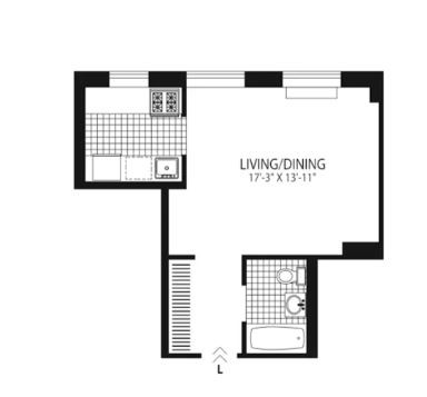 Amazing open layout on Jane Street in West Village