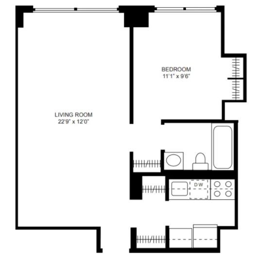 Amazing 1 bed on East 34th Street in Murray Hill