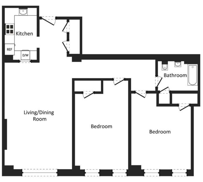 Amazing 2 bed on West 119th Street in South Harlem