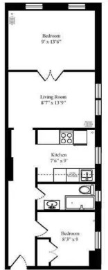 Amazing 2 bed on Amsterdam Avenue in upper west side