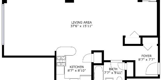 Amazing Studio on Nassau Street in Fulton/Seaport