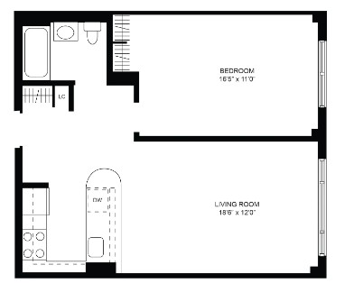 Amazing 1 bed on Elizabeth Street in Noho