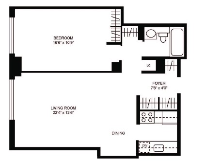 Amazing 1 bed on West 55th Street in Midtown