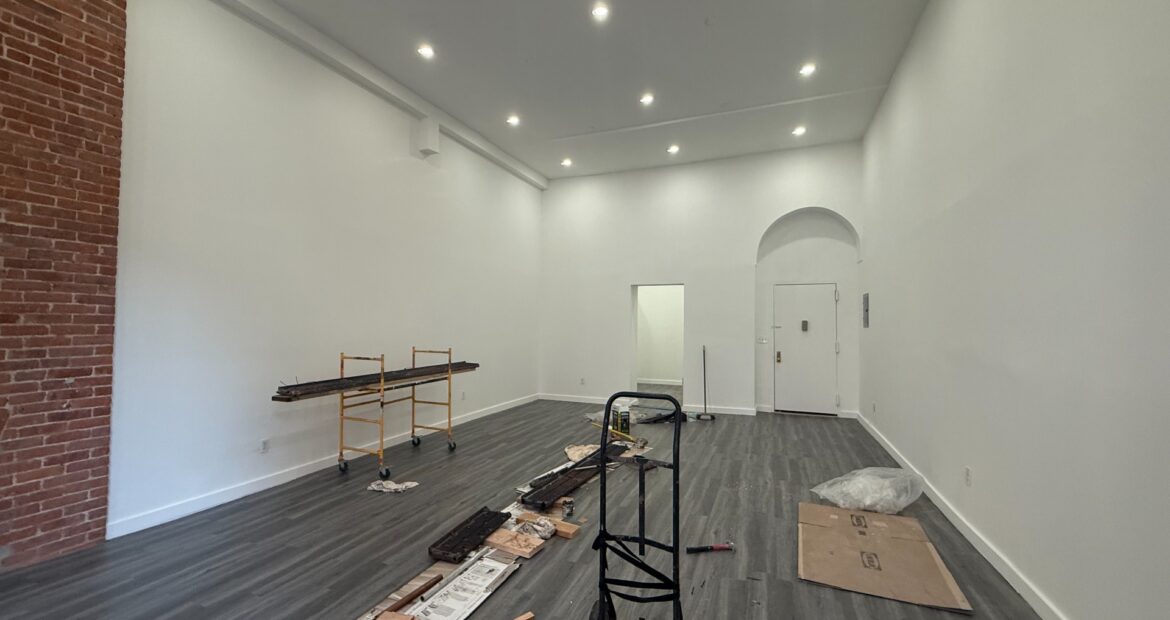 Prime 1,500 SF Retail Loft on Broadway with Soaring Ceilings & Huge Windows