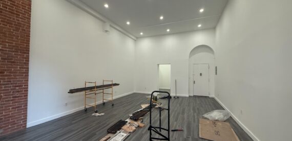 Prime 1,500 SF Retail Loft on Broadway with Soaring Ceilings & Huge Windows