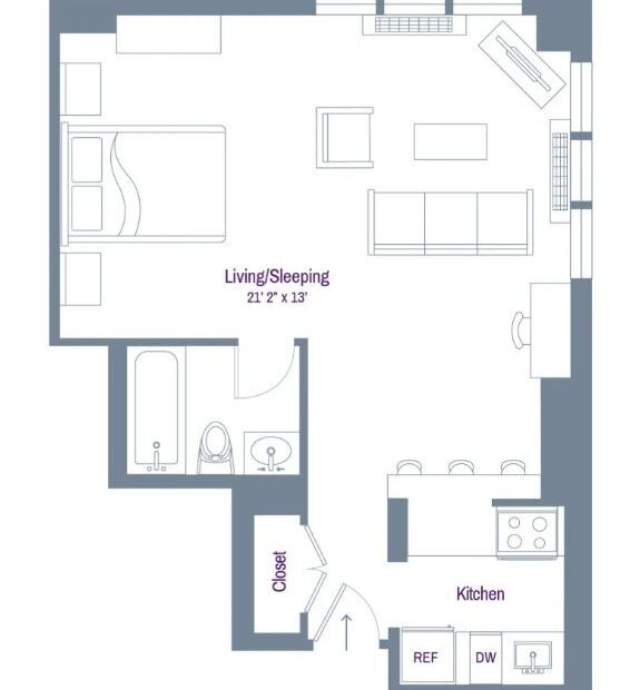 Amazing open layout on East 34th Street in Kips Bay